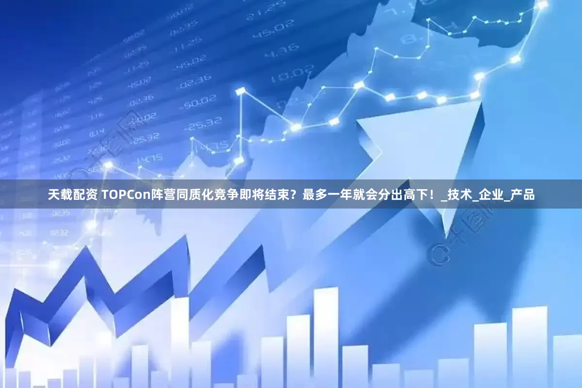 天载配资 TOPCon阵营同质化竞争即将结束？最多一年就会分出高下！_技术_企业_产品